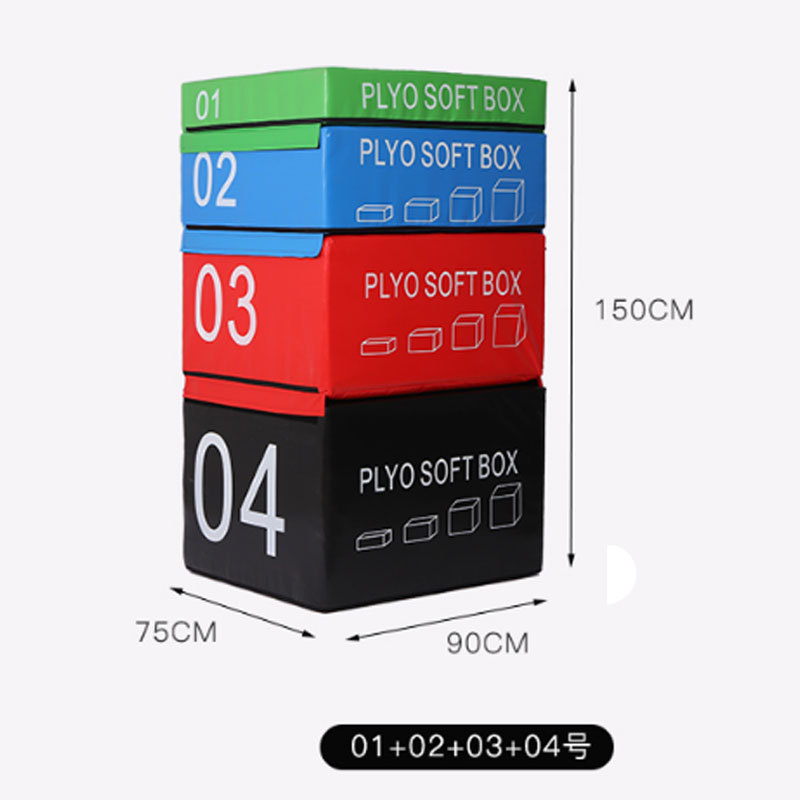 Jump box soft jump box gym four-in-one explosive force physical fitness children bounce combination fitness training jump box