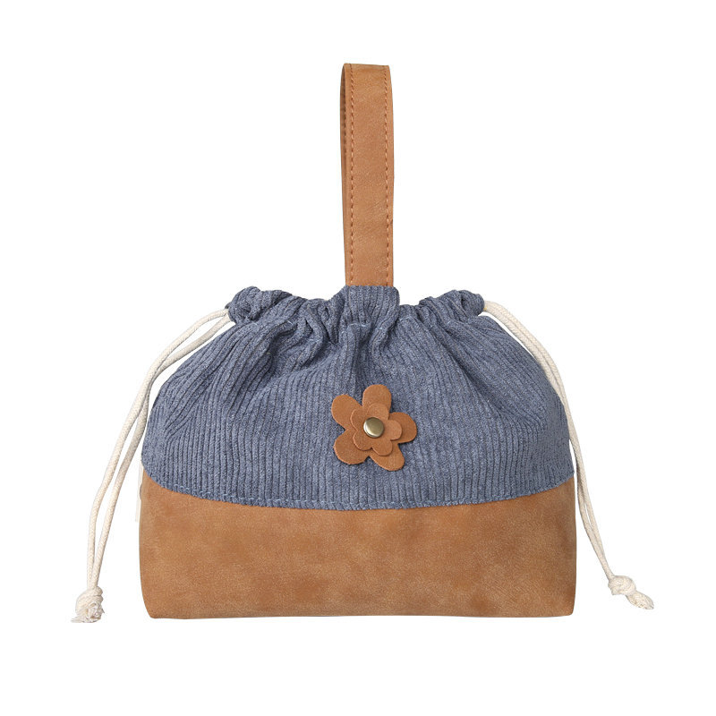 『牧馬城』文芸風弁当包み-霧藍