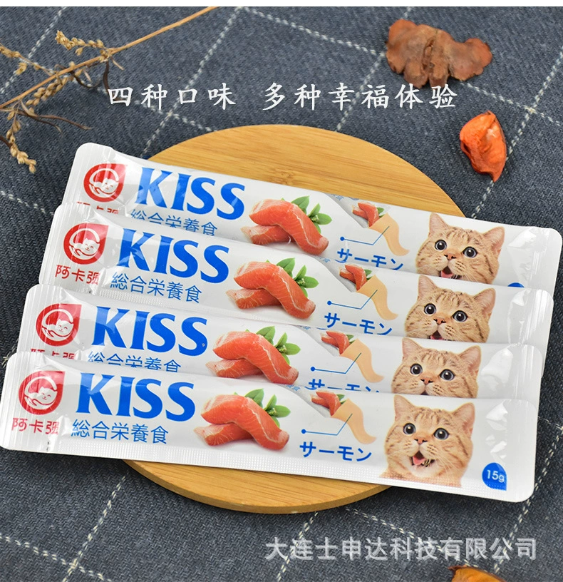 Акка сильная кошка полоски Комплексное питание в котенок закуски полосатый тунец жидкий влажный корм консервированный пудинг кошачьи закуски