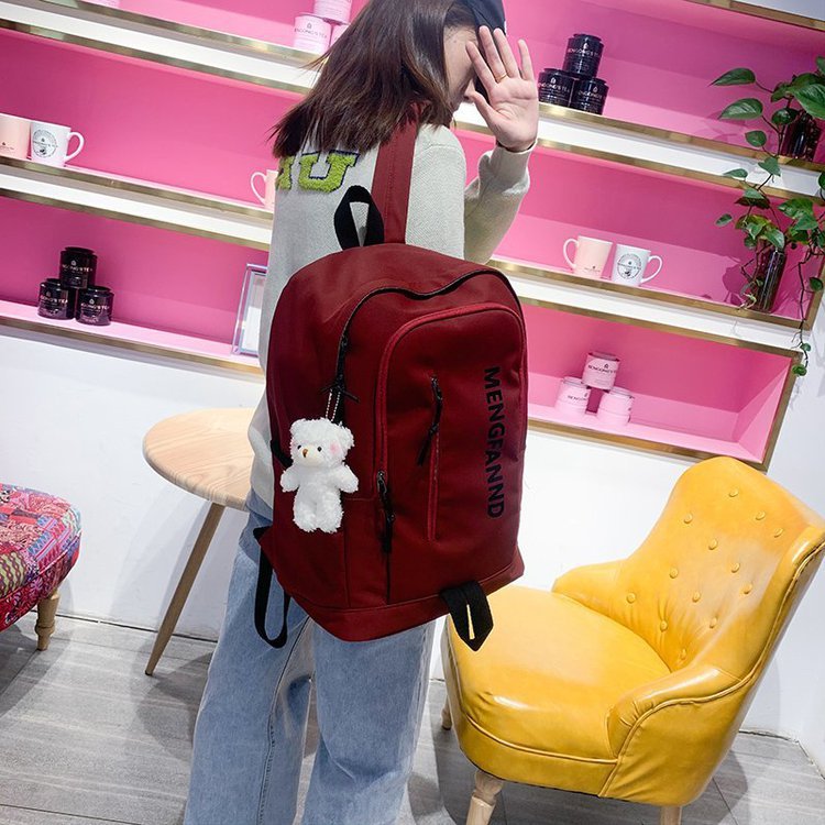 Retro Casual Large-capacity Letter Backpack display picture 9