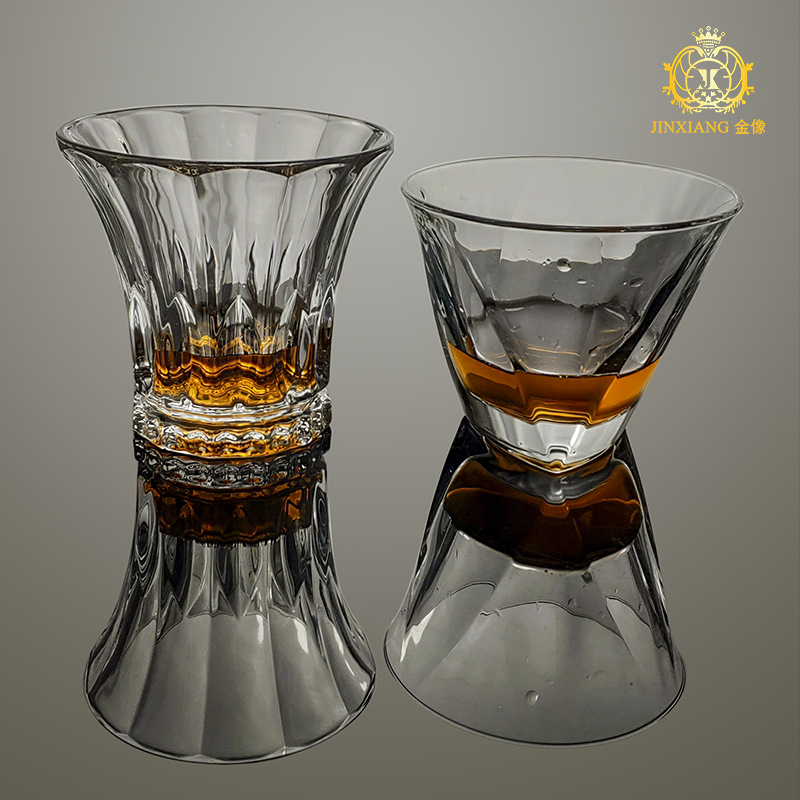 跨境洋酒杯 玻璃洋酒杯 啤酒杯水晶杯白酒烈酒杯个性欧式家用