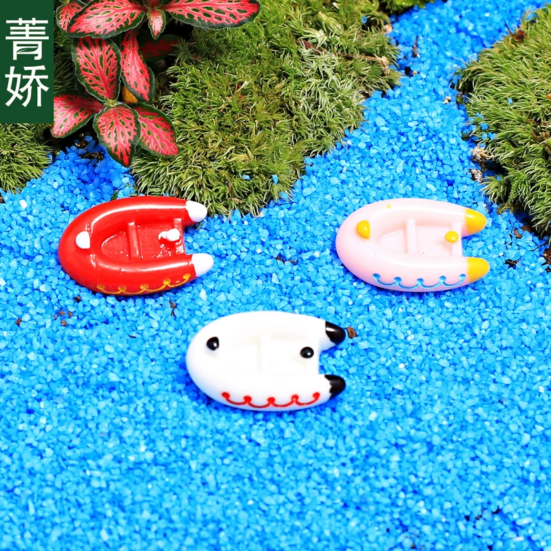 Пароход Микро Пейзаж Мини Маленькие Украшения Материал Сумка Творческий Бонсай Сочные Растения Цветочный Горшок DIY Украшения