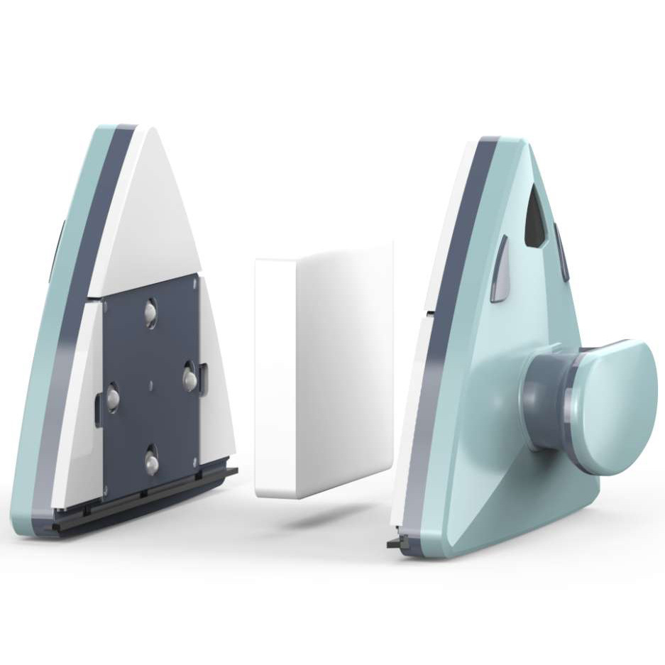 Hollow glass triangular window cleaner, magnetic double-sided glass cleaner, double-layer glass cleaner, glass cleaning tool detail image 8