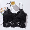 Lace sexy one-shoulder bag, straps, breathable tube top, bra top, wireless bra