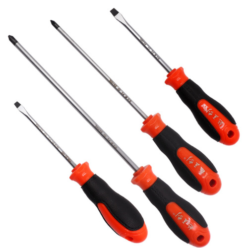 Extended inner cross five-sword screwdriver, 4 small flat-blade screwdrivers, 6 screwdrivers, 8-inch screwdriver, household hardware set