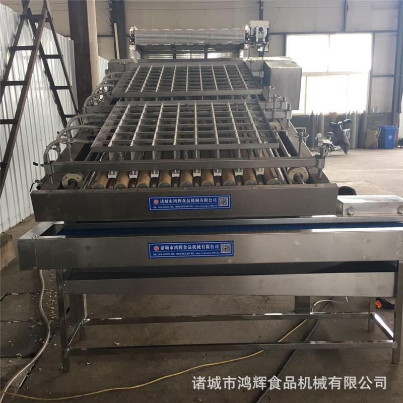 山东大型麻虾剥皮机 南美白去皮机 小白虾扒皮机304不锈钢材质
