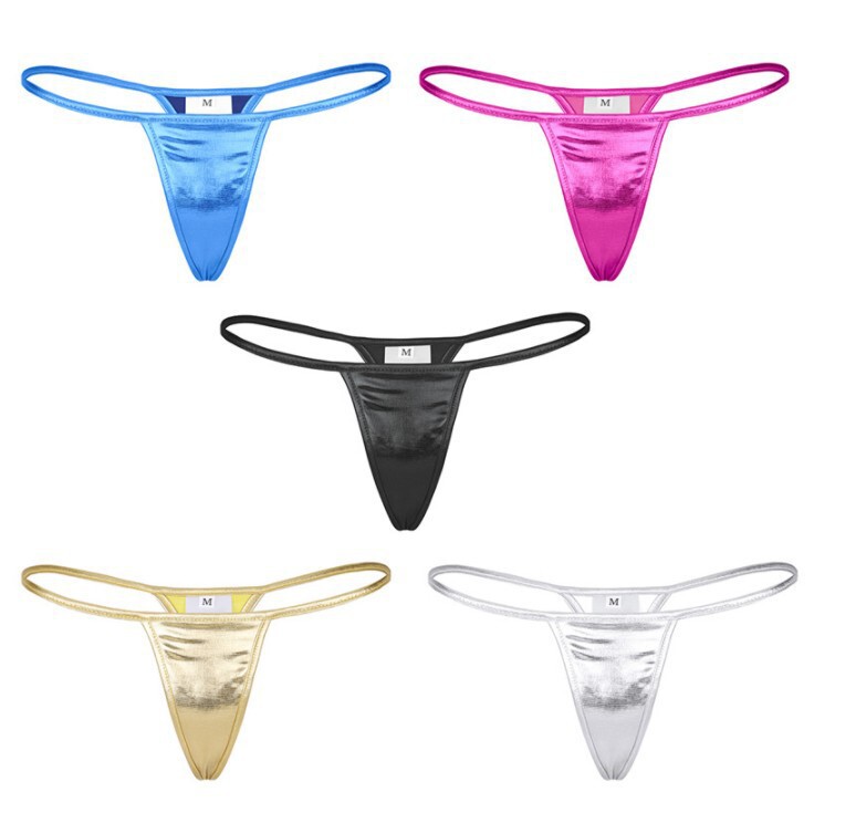 Cross Border Sexy Underwear Mini Swimwear Swimwear Underwear Sexy AliExpress ebay Women's T Pants Patent Leather G-string