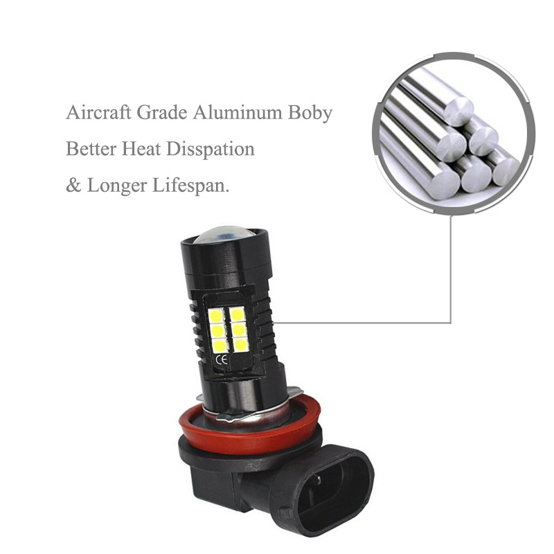 Lámpara de niebla LED para automóviles 3030 21SMD H8 H11 LED lámpara de niebla de alto brillo 9005 / 9006 21W