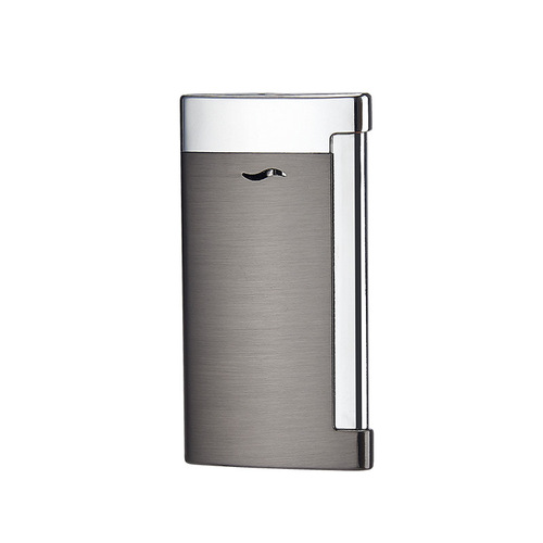 Net celebrity direct windproof lighter blue flame metal inflatable lighter gas personalized creative manufacturer wholesale