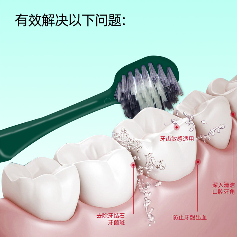 4 En Stock limpieza familiar pareja cepillo de dientes de cerdas suaves de cabeza ancha Los comerciantes en línea con productos seleccionados cepillo de dientes adulto ancla mismo estilo