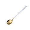 304 stainless steel spoon Korean long -handle round spoons Creative dessert spoon stirring spoon Korean spoon