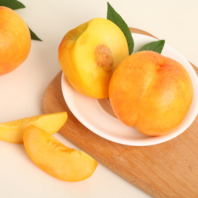 【黃桃 】水果新鮮桃子 蜜桃脆軟 甜香蜜桃 毛桃多汁現摘現發