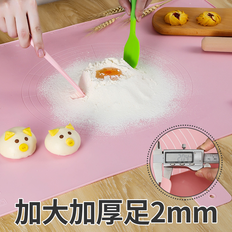 蜜芙厂家直销揉面垫新款硅胶垫自带刻度无丝印铂金硅胶食品级现货