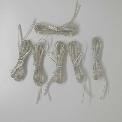 电池盒透明线26AWG平行线透明 双并线2468LED透明排线 2米透明线