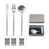 Removable constructor stainless steel, fork, spoon, handheld chopsticks, tableware for side table