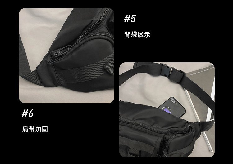 Korean Harajuku Style Couple Solid Color Multi-pocket Tool Messenger Bag Street Shot Tide Brand Functional Shoulder Bag  Wholesale Nihaojewelry display picture 24
