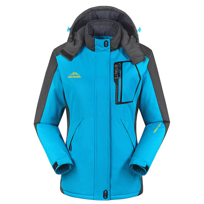 Chaqueta al aire libre forrada de lana de los hombres engrosada cálido invierno de una sola capa a prueba de frío ropa a prueba de viento nueva pareja chaqueta de las mujeres