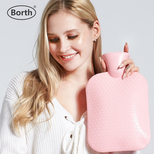 Borth new candy color hot water bottle 2.0 liter large hot water bottle