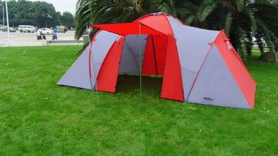 Kaima outdoor two-room one-Hall Çadırlar - red-gray-4-6-people