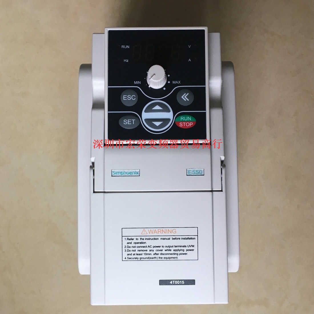 Simphoenix变频器E550-4T0015及面板现货 说明书免费共享