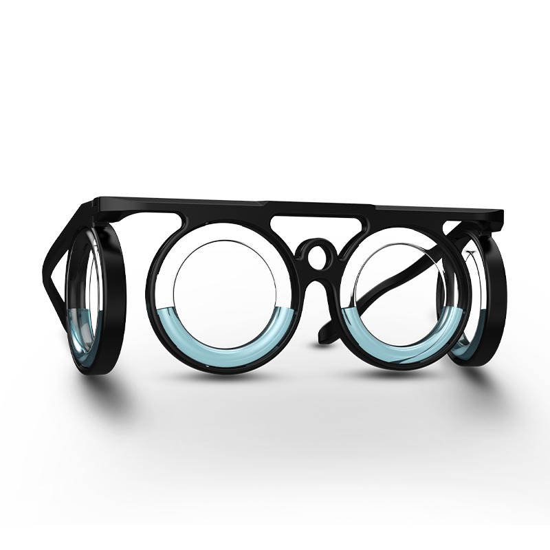 Las mismas gafas anti-Enfermedad por movimiento de Tiktok artefacto de preparación fija niños adultos viajan Black Technology anti-Enfermedad por movimiento Marco de gafas plegables