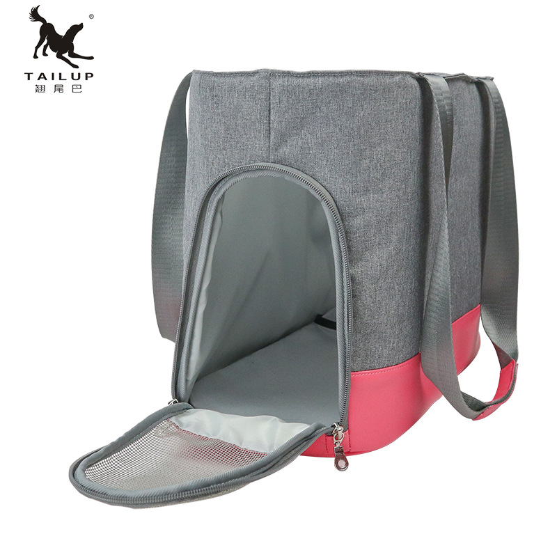 跨境猫狗用品撞色单肩宠物提挎包 猫咪狗狗兔子通用外出箱包厂家