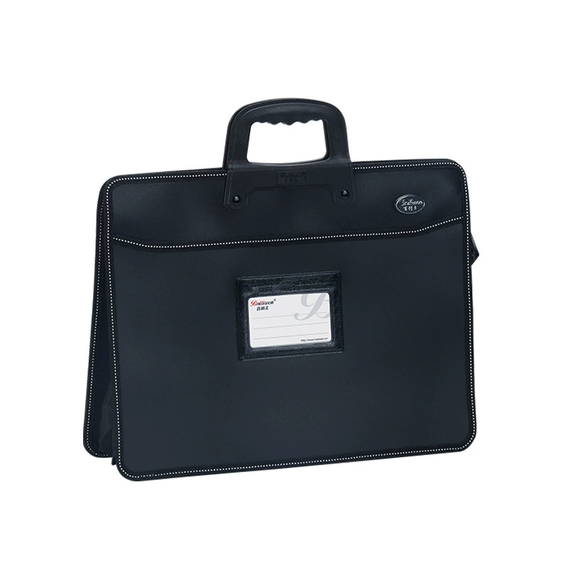 Multifunctional capacious laptop for documents with zipper, business version