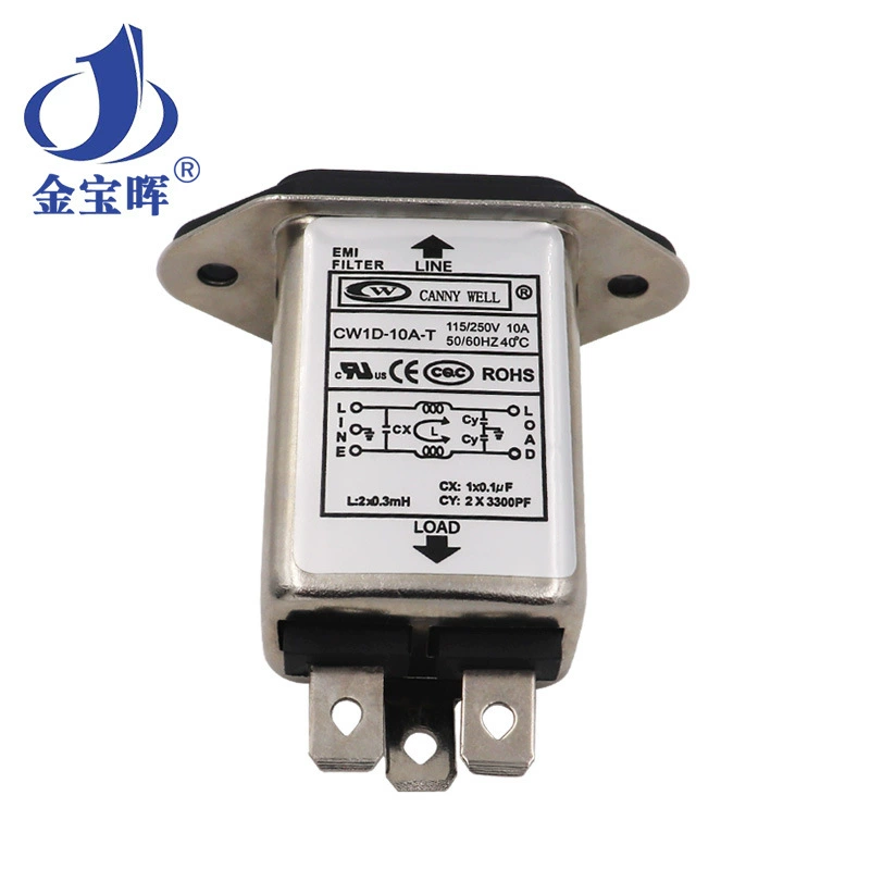 CW1D 1 3 6 10A T однофазный CANNYWELL Тайвань EMI фильтр питания 220V пассивный
