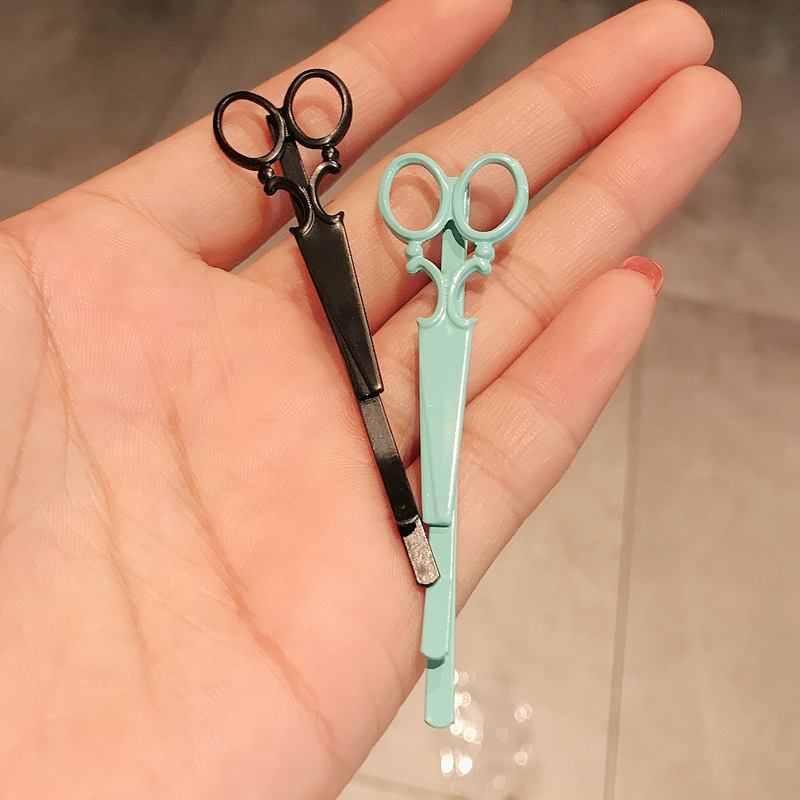 New Candy Color Scissors Hairpin display picture 3
