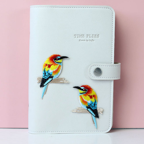 Colorful bird symmetric patch pattern phone case bag shoes down jacket decoration fashionable versatile self-adhesive