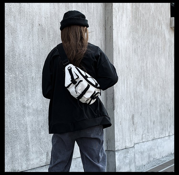 Street Trend Un Hombro Hip-hop Casual Boys Cofre Bolsa Moda Personalidad Riñonera display picture 18