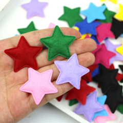 Felt cloth five-pointed star ultrasonic embossing DIY children's hair accessories hair clips decorations accessories stars, factory direct supply
