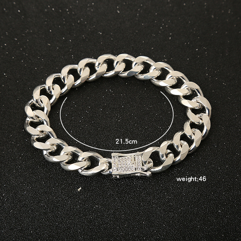 Fashion Solid Color Alloy Plating Inlay Artificial Gemstones Unisex Bracelets 1 Piece