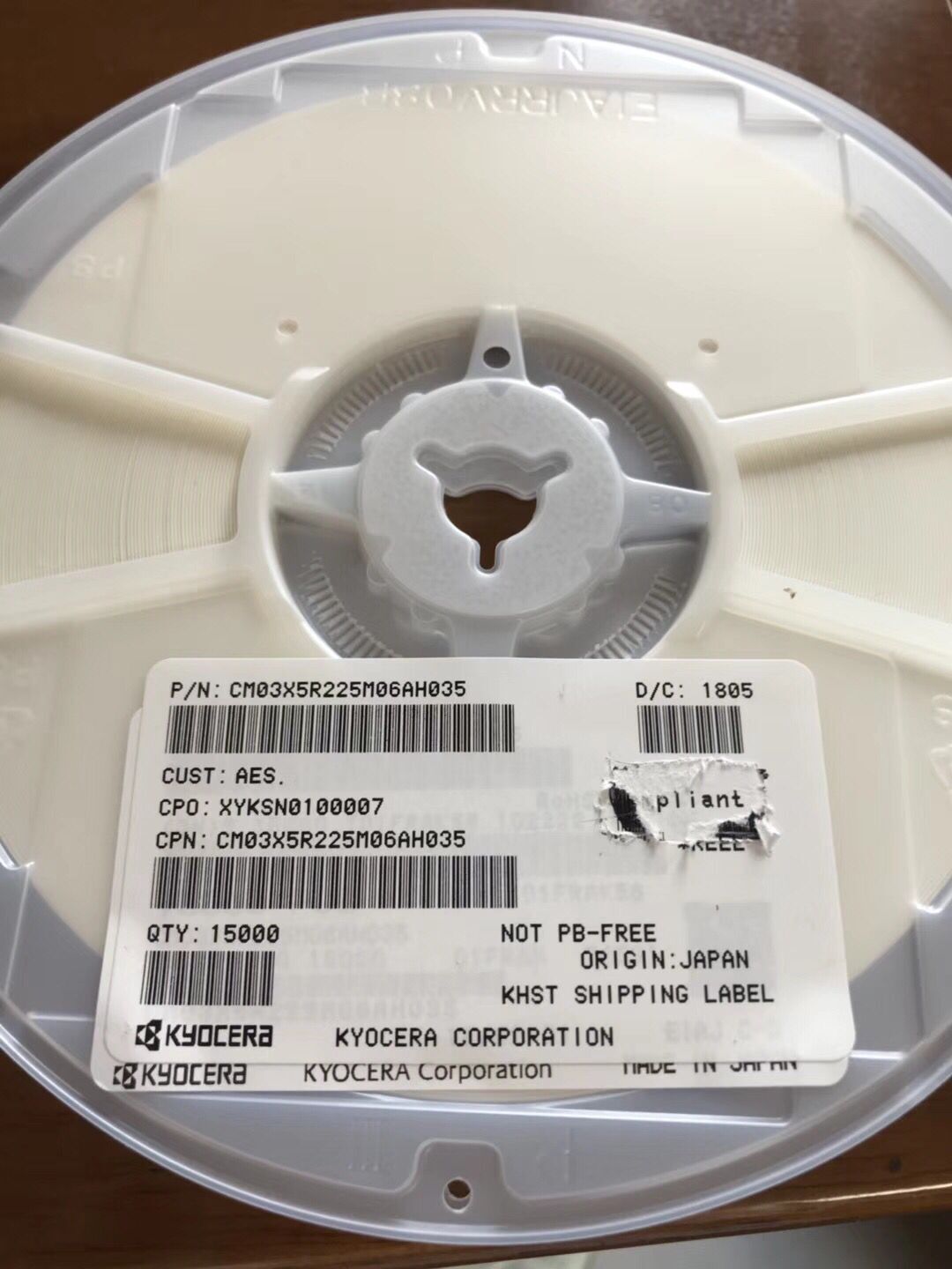 SF11-2593M5UUA1京瓷贴片电容 原装现货库存