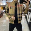 卡其色青少年拼色直下摆侧缝插袋长款立领拉链休闲韩版夹克|ru