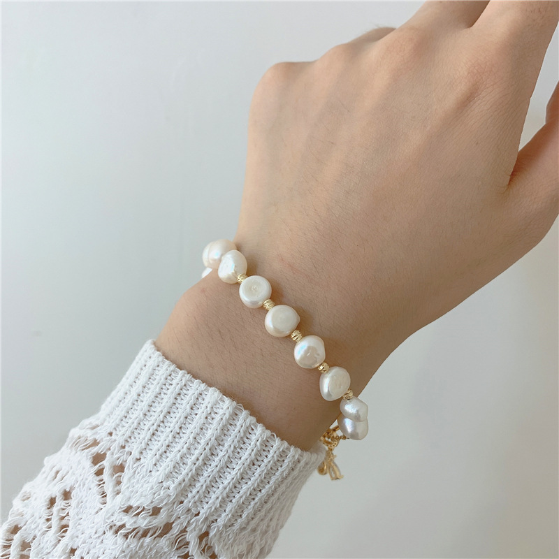 Lady Insect Freshwater Pearl Copper Beaded Plating Inlay Artificial Gemstones Women's Bracelets display picture 3