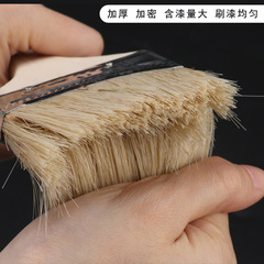 Ileco paint brush small soft bristle industrial cleaning sweep dust removal 1 inch no shedding brown bristle brush oil sweep