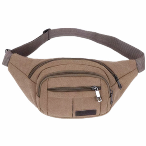 New Outdoor Sports Waist Bag, Thick Canvas Waist Bag, Fitness Running Waterproof Anti-Theft Phone Bag, Large Capacity Chest Bag