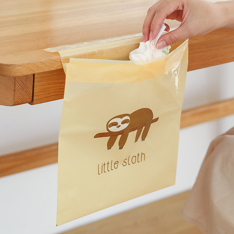 汽車車載垃圾袋垃圾桶粘貼式創意可愛卡通車內用清潔袋垃圾分類