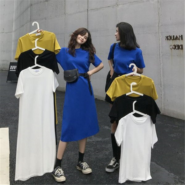 Long summer T-shirt dress