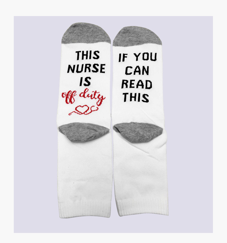 Unisex Casual Letter Cotton Crew Socks A Pair display picture 1