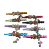 Multicoloured beads, metal pendant, cigarette holder, wholesale