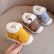 寶寶棉鞋冬季加絨學步鞋軟底保暖嬰幼兒男女童1-2-3歲4二棉鞋批發