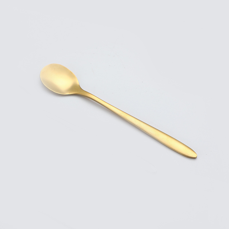13cm 둥근 머리 숟가락 금