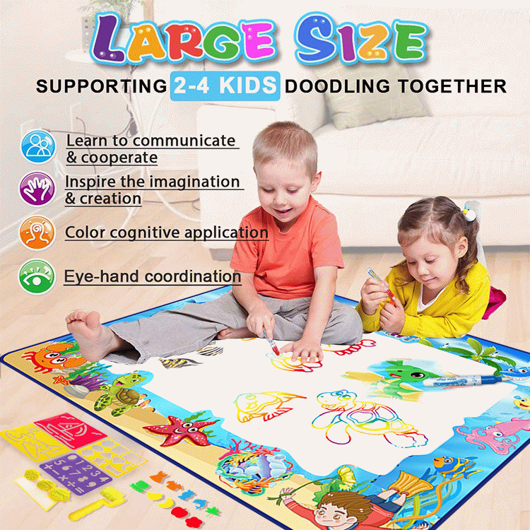 水画布写字毯涂鸦毯