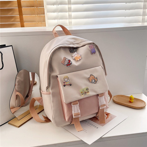 Schoolbag female Korean version Harajuku ulzzang high school student backpack ins style Japanese style junior high school student backpack