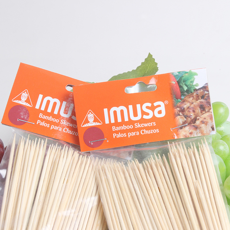 Directo de fábrica BARBACOA Barbacoa palo de algodón de azúcar palo de bambú desechable barbacoa pinchos barbacoa aguja barbacoa herramienta palo