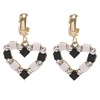 South Korean goods, square fashionable acrylic earrings heart shaped