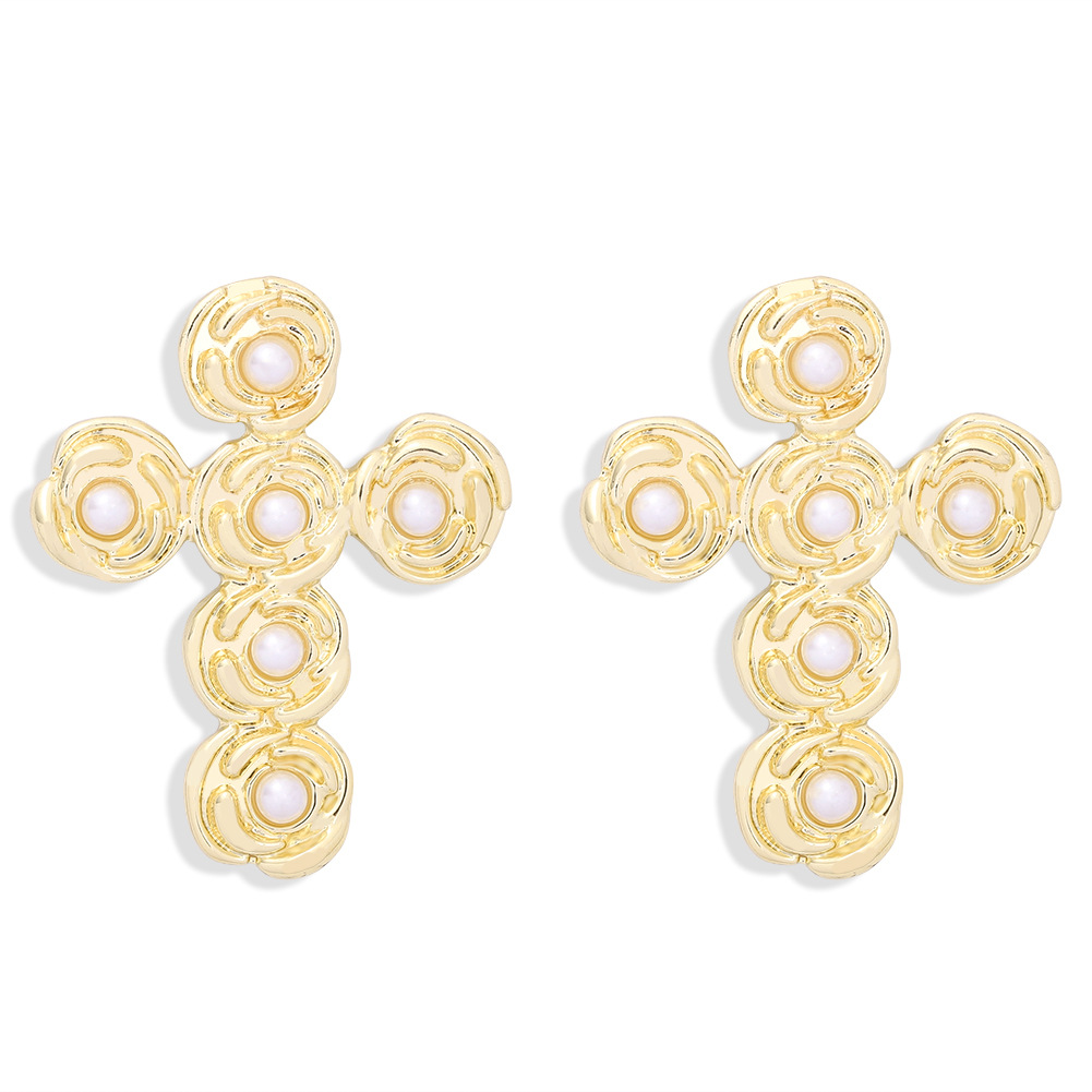 Retro Cross Earrings display picture 11