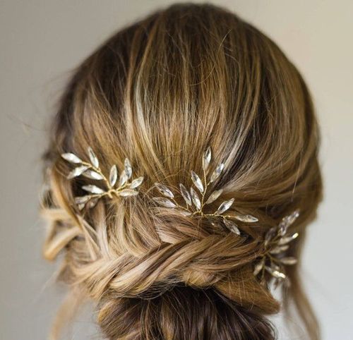 HP027 new bridal headwear, exquisite rhinestone hair fork, Korean sweet and simple bridal hair accessories, photo studio photo